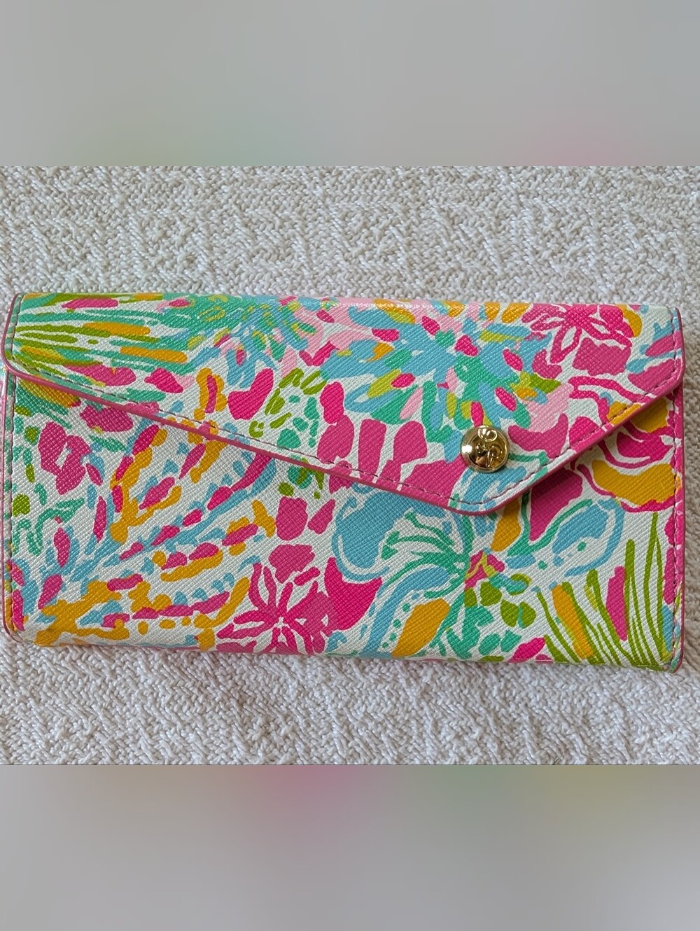 Lilly Pulitzer Spot Ya Collapsible Foldable Snap Always Sunny Sunglasses Case